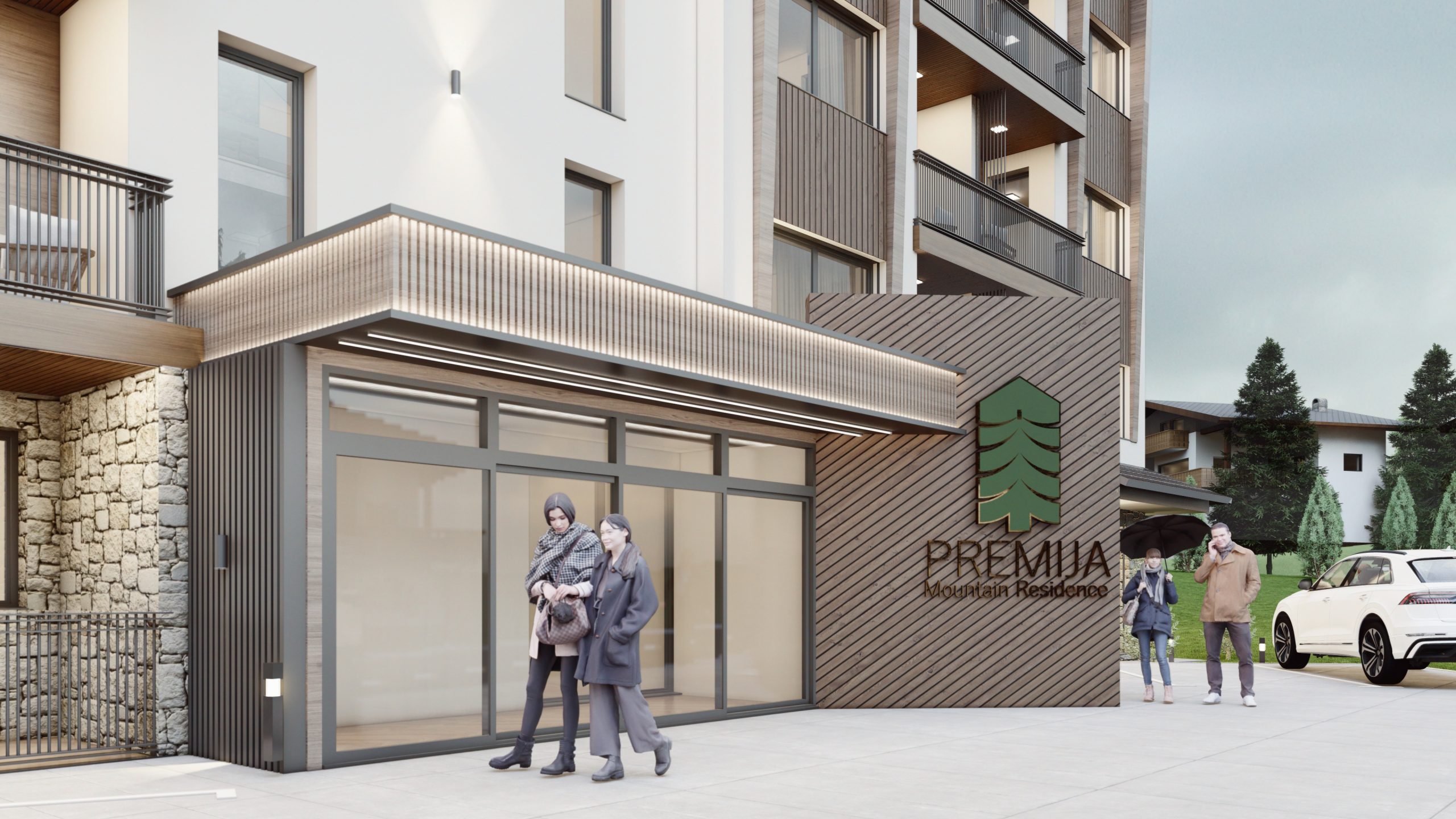 Входная зона Premija Mountain Residence